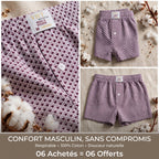 Boxers short en coton