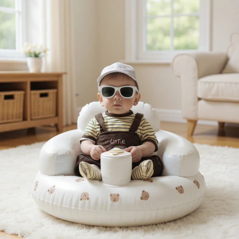 Siège Gonflable Bébé 3 à 36 Mois – Aide Votre Enfant à S’asseoir en Toute Sécurité et en Tout Confort