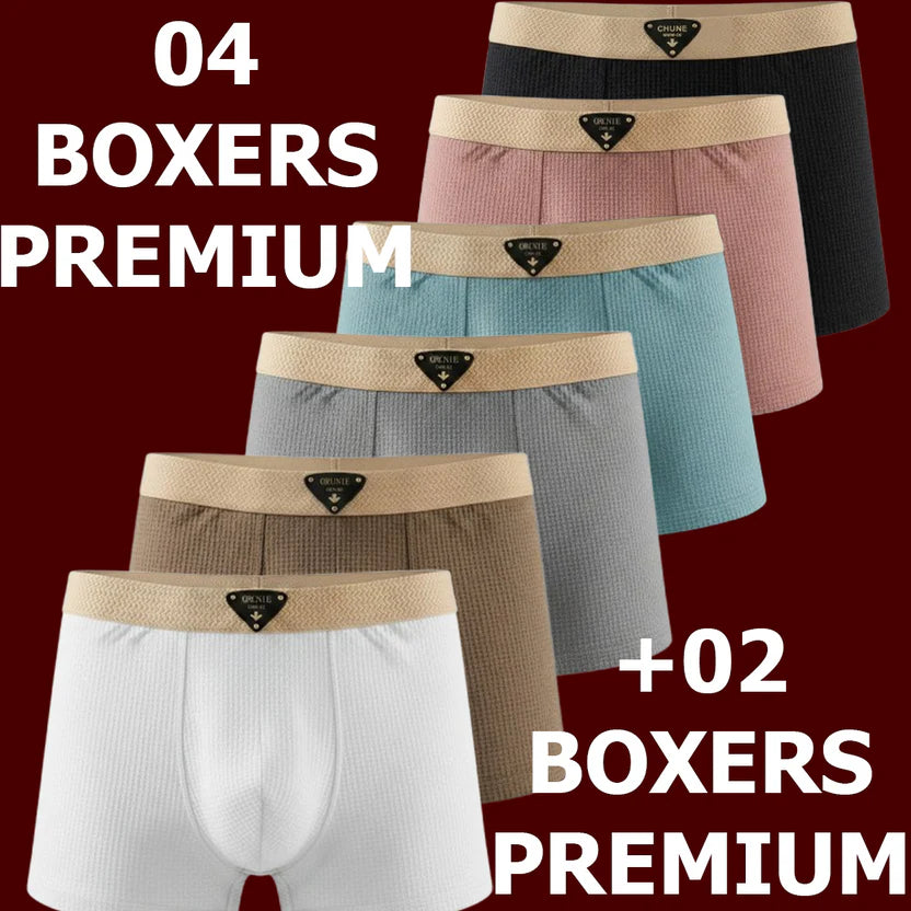 LE PACK PREMIUM DE 06 BOXERS ULTRA - ABSORBANT POUR HOMMES