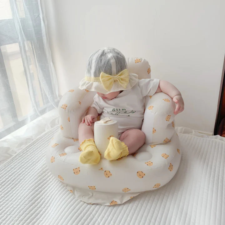 Siège Gonflable Bébé 3 à 36 Mois – Aide Votre Enfant à S’asseoir en Toute Sécurité et en Tout Confort