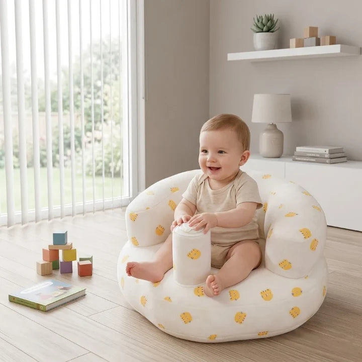 Siège Gonflable Bébé 3 à 36 Mois – Aide Votre Enfant à S’asseoir en Toute Sécurité et en Tout Confort